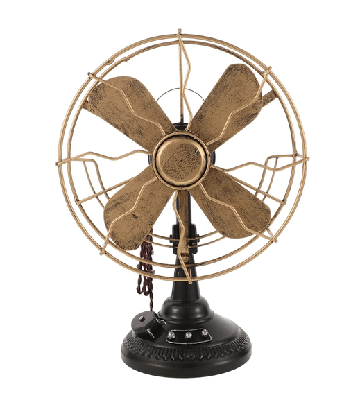 Decor Antique Old Fashioned Electric Retro Table Fan Ornament Only