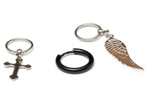 Fabulae Assorted Men's Hanging Earrings, Jaden