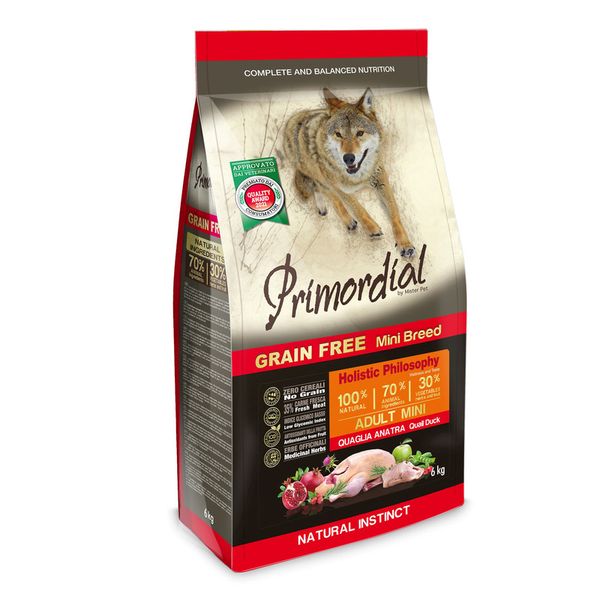 Primordial Mini Adult Quail &amp; Duck 6kg