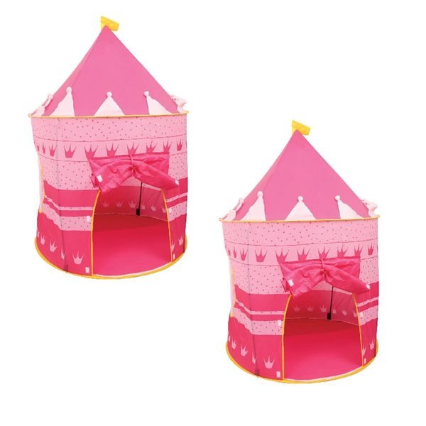 Play Tent - Pop-Up Princess Castle Tents (Set of 2)