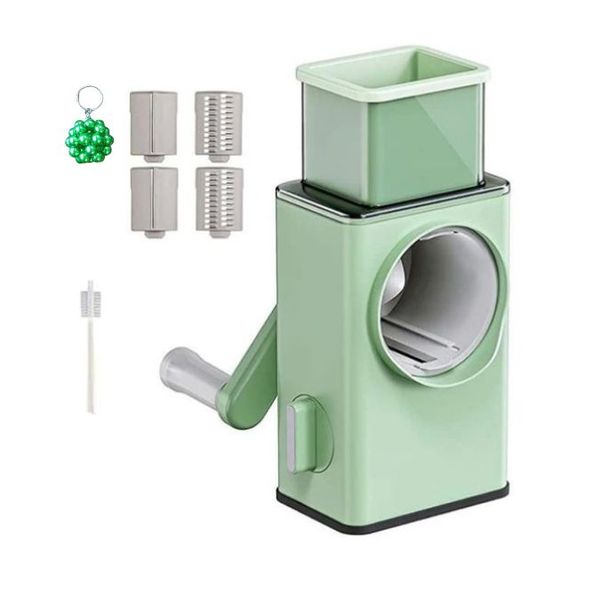 Aorlis Manual Rotary Cheese Grater, Vegetable Cutter And A Keyholder