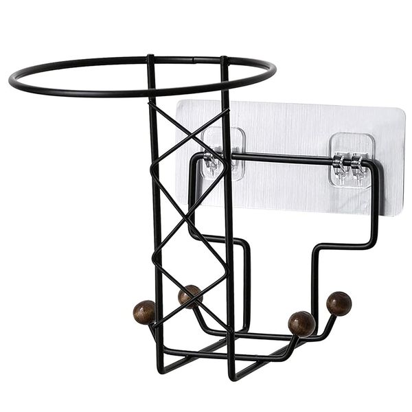 Home Self Adhesive Wall Mounted Bike Helmet Storage Rack(17cm)