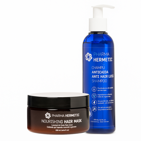 Pharma Hermetic Hair Loss Dry &amp; Damaged Hair Treatment Duo - Shampoo &amp; Mask