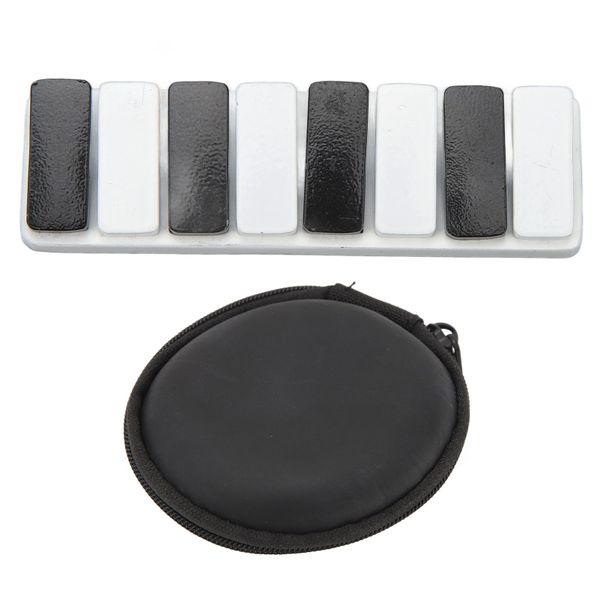 Piano Key Haptic Clicker Toy ADHD Slider Anxiety Stress Relief Toy White
