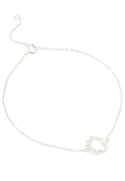 Sterling Silver Circular Leaf Bracelet