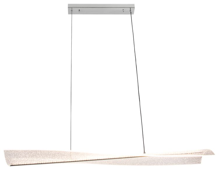 Bright Star - PEN250 Polished Chrome &amp; Glitter Acrylic Pendant - 30-Watt