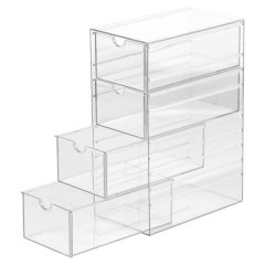Organizer Drawer Stackable Clear Cosmetic Jewelry Storage Holder