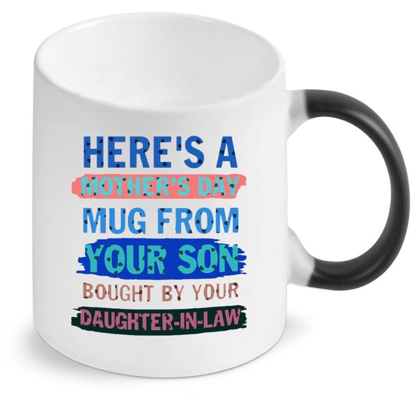 A Mothers Day Mug From Your Son Magic Colour Changing Gift Coffee Mug