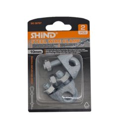 Steel Wire Clamps - 2 Piece 10mm