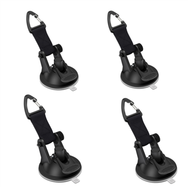 4 Peaces Car Tent Suction Cups Buckle Side Triangular Awning Anchors