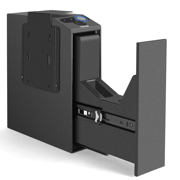 Topika Handgun Gun Safe for Home Auto Slide, Fingerprint &amp; PIN&amp; Key Access