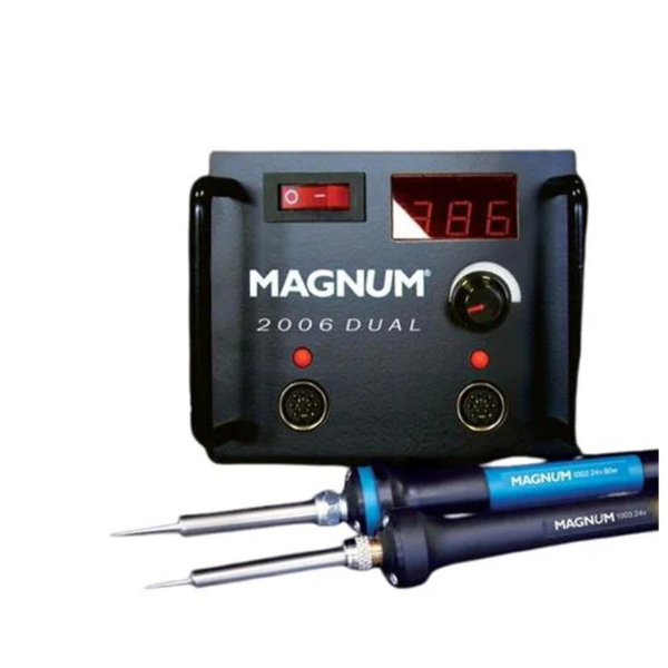 MAGST2006 (80W) Dual Soldering Station, Microprocessor Control, 2 x 24VAC