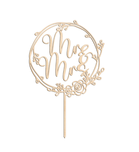 Mr &amp; Mrs Cake Topper B