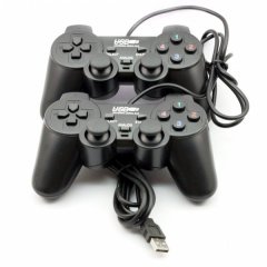 KT&amp;SA USB Twin Doubleshock Gamepad FOR Laptop Desktop Computer