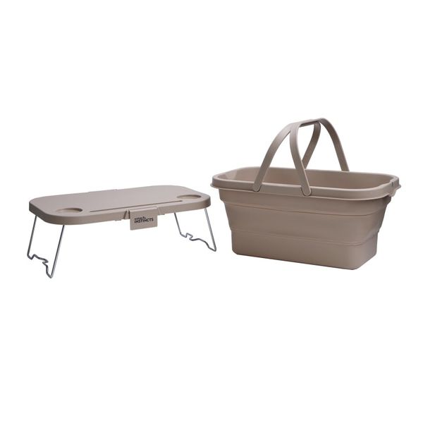 Natural Instincts Collapsible Picnic Basket with Table