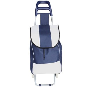 Lightweight Aluminium Trolley - Navy Blue &amp; White