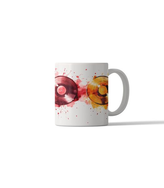 Retro Music Records DSG 5 Printed Coffee Mug
