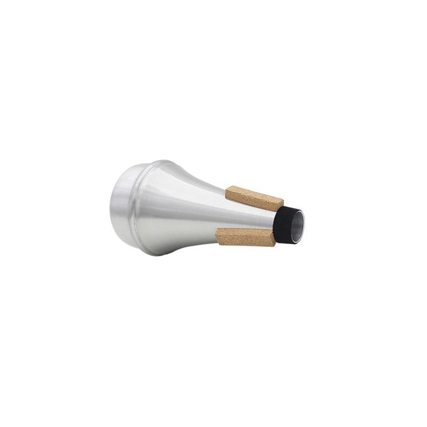 High-quality aluminum alloy trumpet straight mute silver