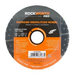 Rockworth Pro Diamond Demolition Wheel 115Mm - 2 Pack