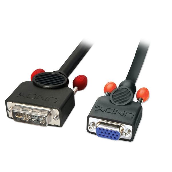 Generic 2M Lindy DVI-A to VGA Male Black Cable