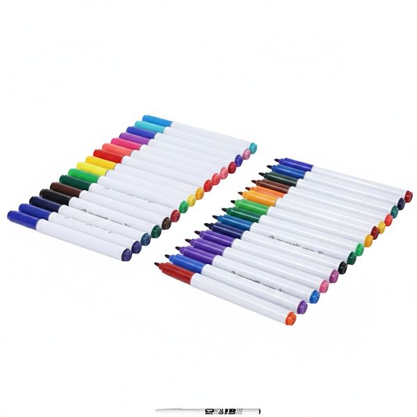 24 Markers (48 Color) Dual-Ended Fine Tip Art Markers Set With ReVibe Pen