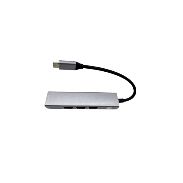 Type-C To 4 USB Mini Portable 4-Port USB 3.0 Hub