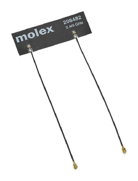 Molex (208482-0100) Antenna, WiFi, 5 GHz, 2.9 dB, Linear, Adhesive