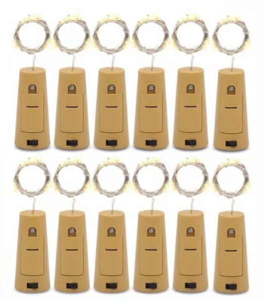 AICOM Bottle Cork LED Fairy String Lights for Decorations(6 Pack)