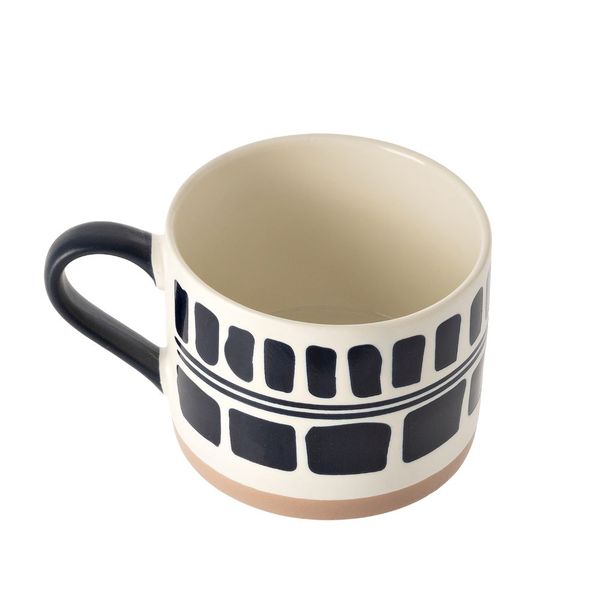 George &amp; Mason - Retro Embossed Geo Mug 2 Piece - 450ml