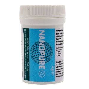 NanoPure Domestic Water Disinfectant - Effervescent Tablet - 1.25g