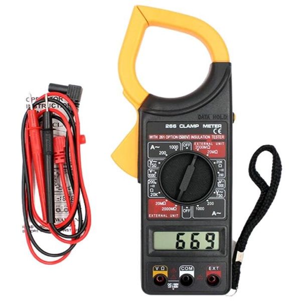 Portable Digital Clamp Multimeter Tool With LCD Display-DT-266