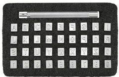 Trocraft Metal Letter and Numbers Stamps Set 36pcs