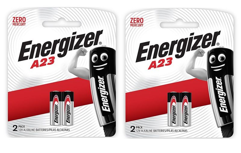Energizer 12v Alkaline A23 Battery Card 2 - 2x Bundle