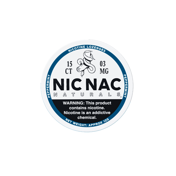 Nic Nac Naturals - 03MG Peppermint Nicotine Lozenges