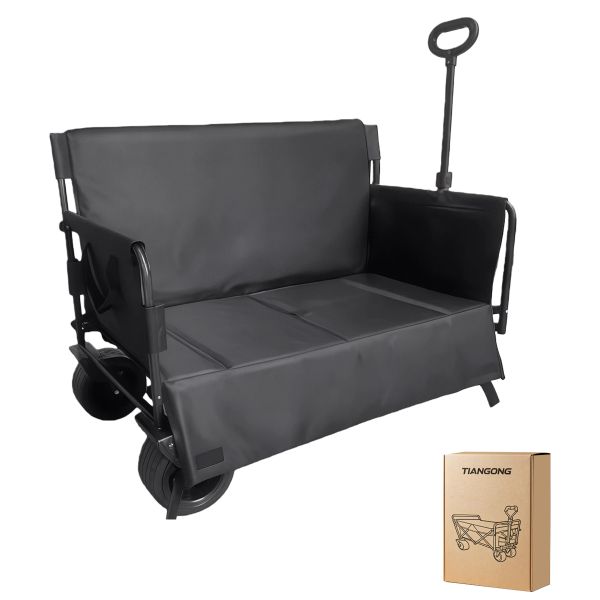TIANGONG - Camping Wagon Trolley Outdoor Collapsable Wagen As Camping Bed