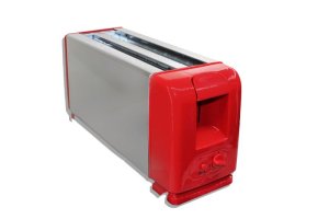 Conic 1200W 7 Browning Level Retro 4-Slice Electric Toaster - Red