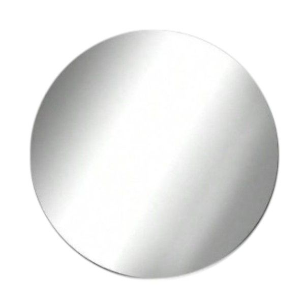 6-Pack 15cm Acrylic Round Mirrors - Silver