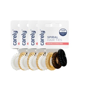 Carely Spiral Hair Ties - 4 Pieces (4 Pack)