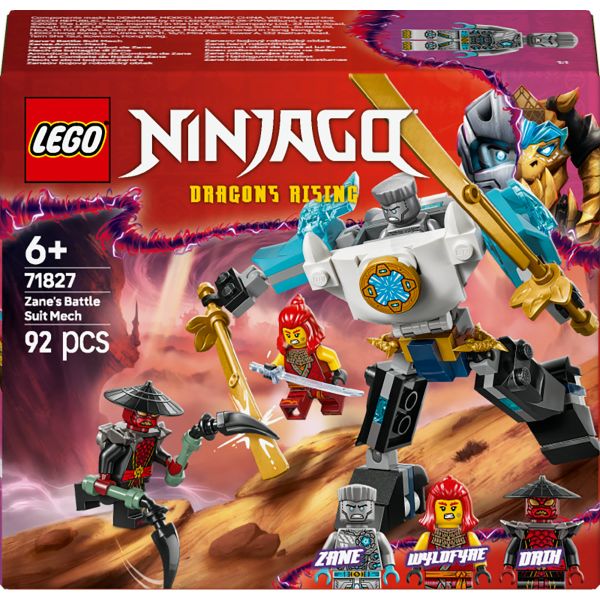 LEGO® NINJAGO® Zane’s Battle Suit Mech Pretend Play Toy Set 71827