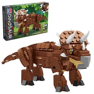 Dinosaur Building Blocks Triceratops 260pc 2-in-1 Ages 6+