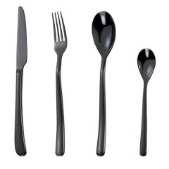 Buddha Black 16 Piece Cutlery Set