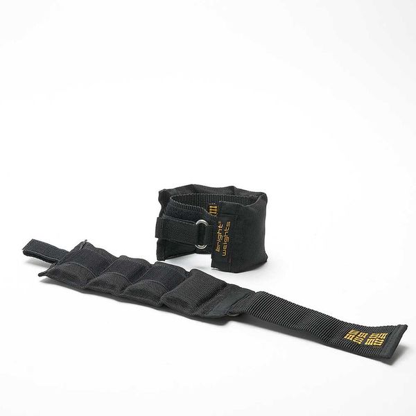 Bright Weights 1KG Ankle or Wrist Weight Straps Black