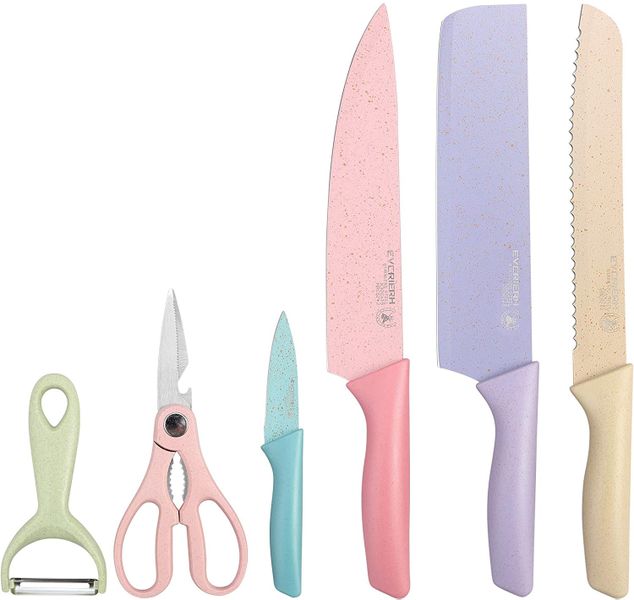 6 Pieces Multi Functional Kitchen Knife Set
