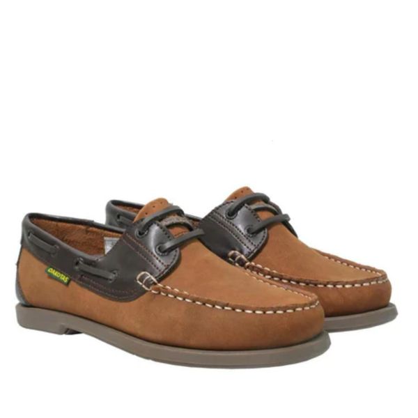 Dakotas Tan/Choc Docksiders Boat Shoe