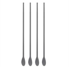 Silicone Coffee Stir Spoons 11Inch Dual-Ended Long Cooking Chopsticks