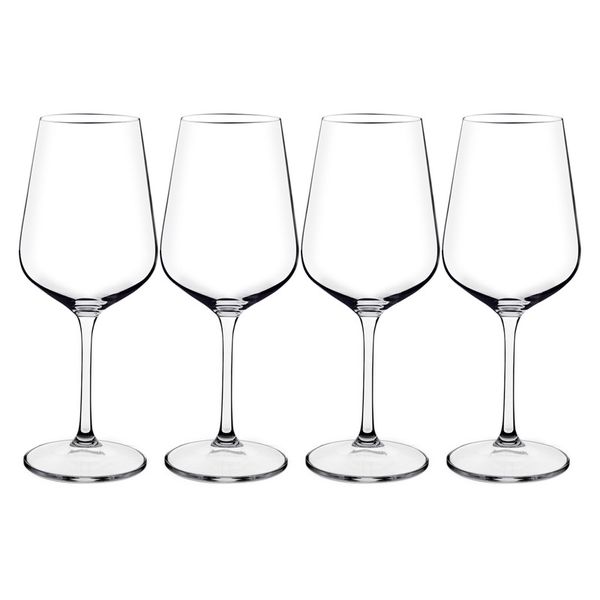Consol Signature Vienna Lead-free Crystal Red Wine Glass - 4 Pack - 450ml