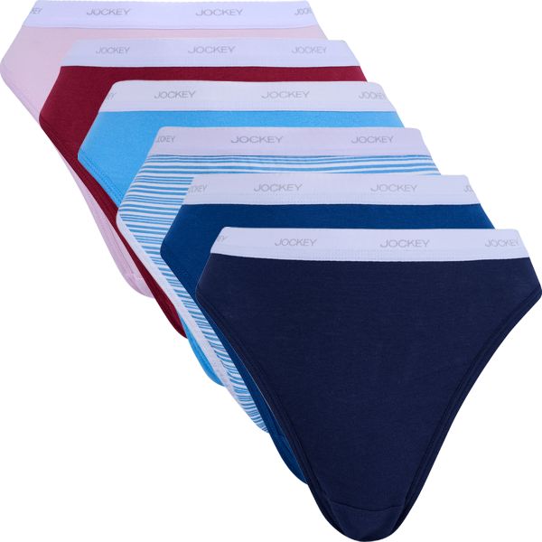 Jockey Women's 6 Pack Cotton French Cut Underwear