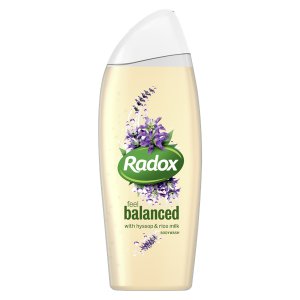 Radox Feel Balanced Rice Milk and Hyssop Body Wash 6x400ml