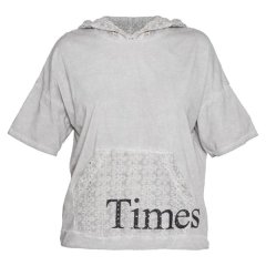 UB Creative Cotton Anglaise Times Hoodie - Grey