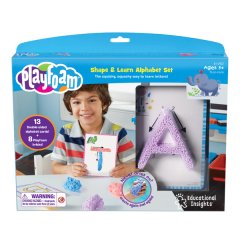 Educational Insights - Playfoam Sensory Dough - Shape &amp; Learn Alphabet Set